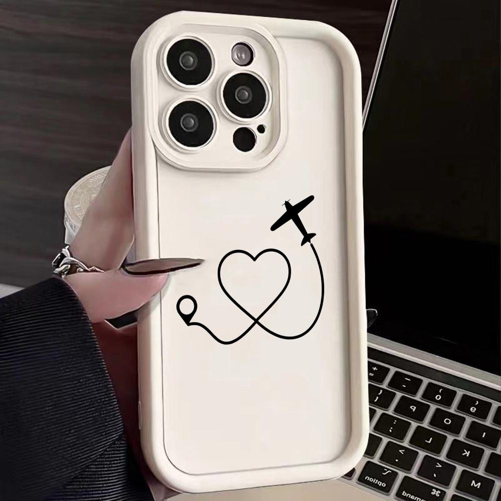 Ae100 Travel World Paper Plane art Huse de protecție pentru telefon pentru iPhone 13 14 15 Pro Max infinix Hot 40i Tecno Camon 30 20 Pro Angel Eyes TPU Copertă din spate