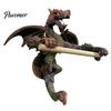 Bathroom Dragon Decoration Flying Roll Paper Holder Winged Wall Mount Toilet Gothic Resin Statue Towel Dispenser Storage Rack