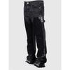 DRIPX Jeans Lavati Uomo Vintage Caviglia Pantaloni Vita Media Tasche Bottone Zip Chiusura Denims Usurati Streetwear Pantaloni Dritti