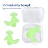 Swimming Earplugs Adult Silicone Spiral Inside and Outside Waterproof Pinna Fit Soft Earplugs Box