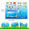 6/12sheets Funny Cartoon Fish Tank Puzzle Stickers Children's DIY Notebook Laptop Cute Decoration Decal Make Your Own Jigsaw Toy
