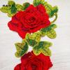 Polyester Fiber Embroidery Flower Patch DIY Handmade Lace Sew On Patch Clothing Accessories Embroidery Floral Leaves Appliques