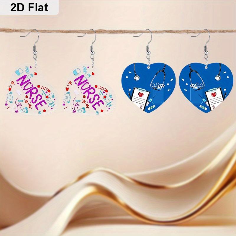 

Акриловые серьги в форме сердца ко Дню медсестры, Модные ювелирные аксессуары, Серьги для медсестры, Ювелирные изделия в подарок на День медсестры