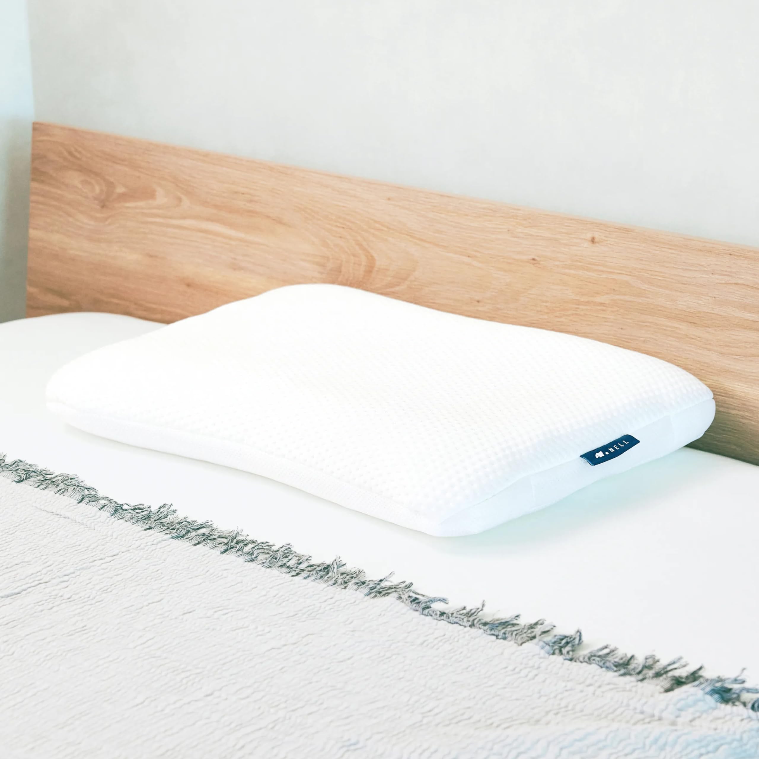 

[Official] NELL Pillow, Off-White, 120-Day Trial [High-Resilience, Adjustable Height, Washable, Side Sleeper, Pressure Relief, Comfortable Sleep,
