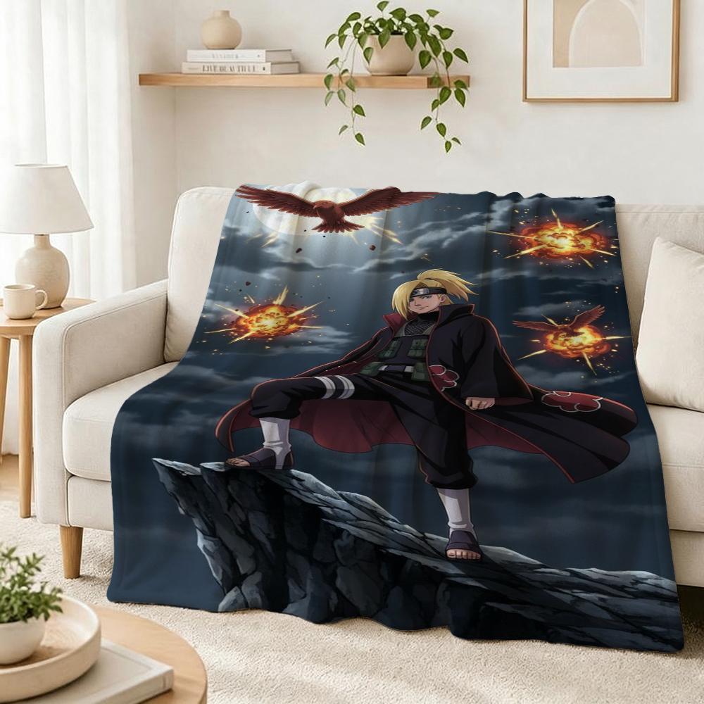 Six Paths Pain Cartoon Printed Blanket Allseason Fleece Blanket For Bedroom Sofa Bed Home Decor Memorial Gift
