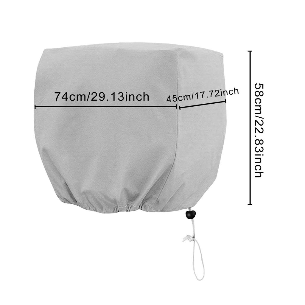 Vsenkes Boat Outboard Motor Cover Boat Engine Cover Rugged Dustproof
