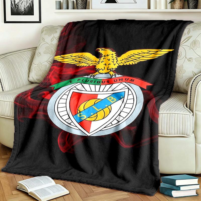 Sport Lisboa e Benfica Theme Blanket Suitable For Beds Sofas And Camping Perfect For Both Men And Women Comfortable Bedding All Year Round