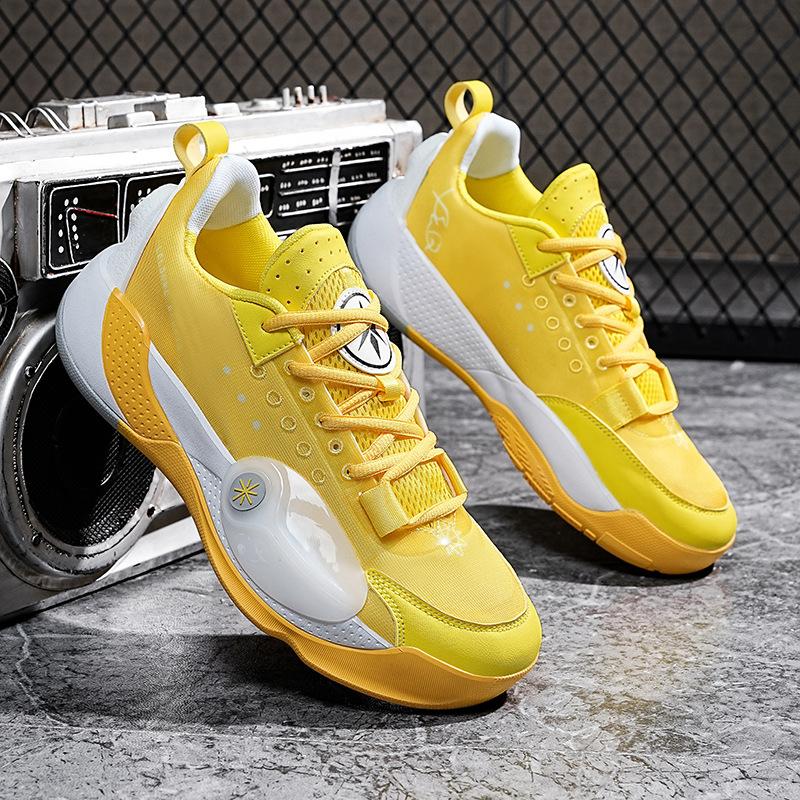 

2025 new city 13 basketball shoes new men s low-top cushioning non-slip wear-resistant professional practical sports shoes 45 жёлтый