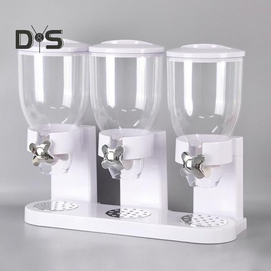 Průhledná nádoba na skladování suchých potravin Velká kapacita bez BPA Snadno se čistí Opakovaně použitelná nádoba na cereálie Dávkovač bonbónů