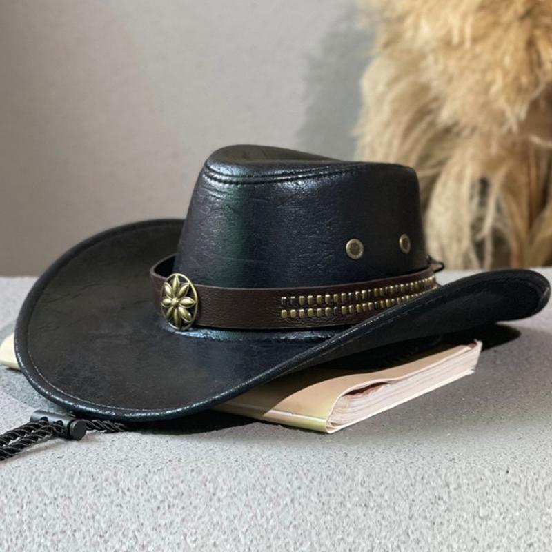 Shopping Traveling Supplies Western Rivet Cowboy Hat Girl Costume Cosplay Cap Household Decoration for Home Festival