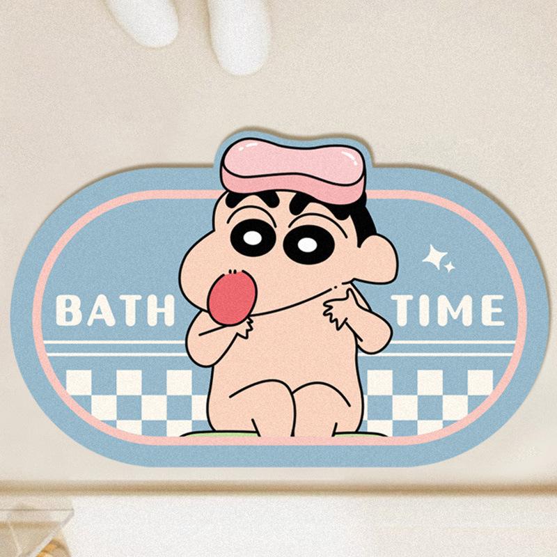 Diatom Mud Quick-Dry Non-Slip Bathroom Mat - Crayon Shin-chan Design