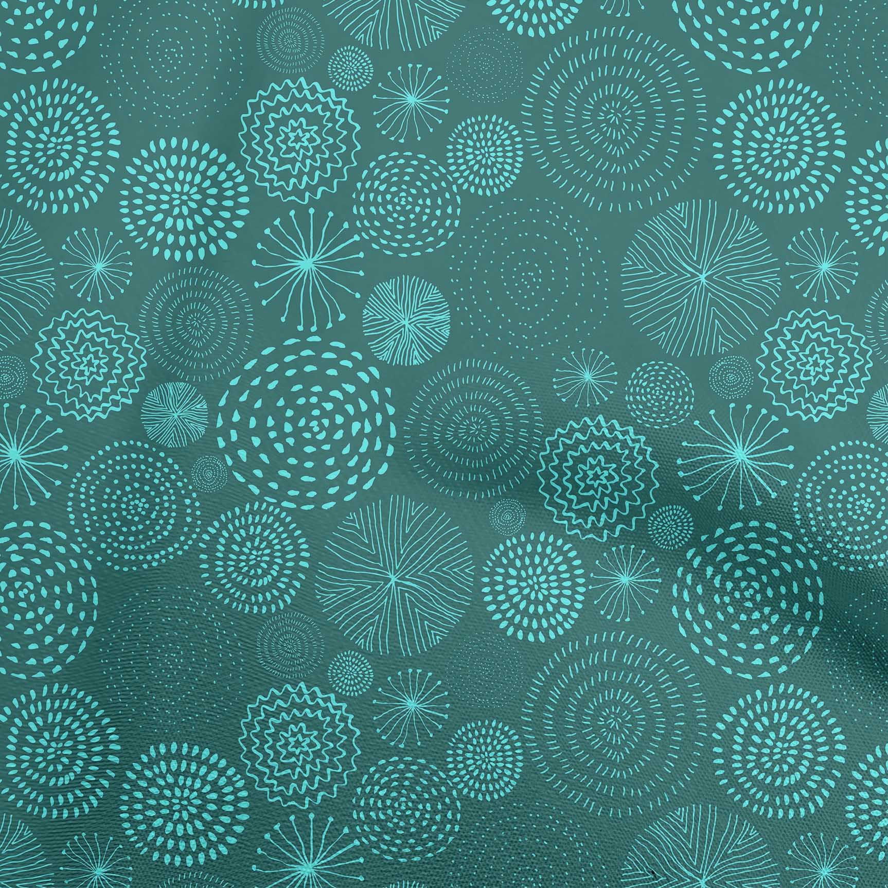 

oneOone Cotton Flex Black Fabric Abstracts Матеріал сукні Тканина з принтом Тканина у дворі 40 дюймів 42 Inch Wide - Viscose Chiffon чирок зелений колір