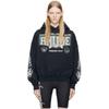 Rhude Vintage Letter Print Heavyweight Hoodie Men Women Loose Fit Streetwear Winter Long Sleeve Top