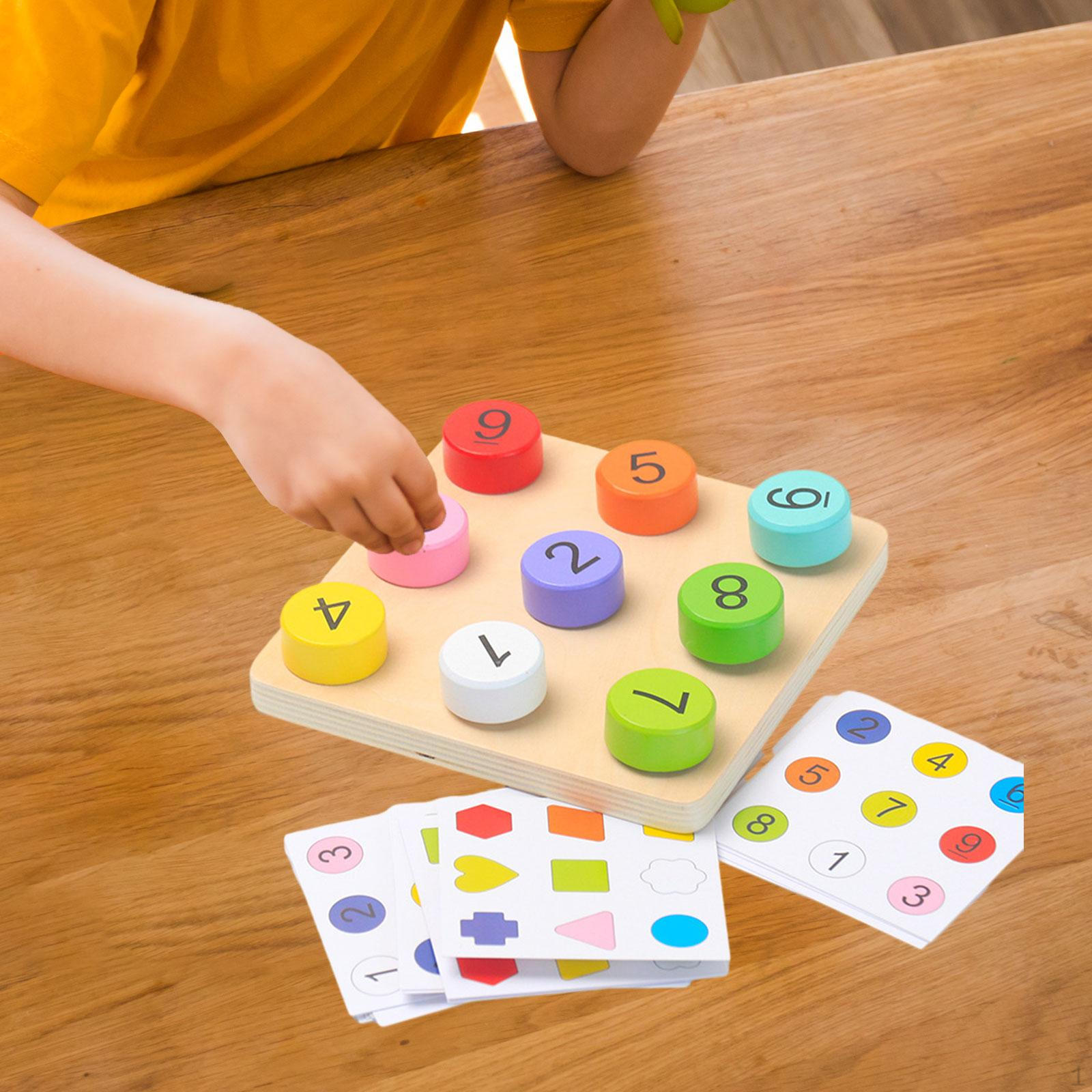 

Игра для когнитивного развития для дошкольников с деревянными пазлами Number Matching