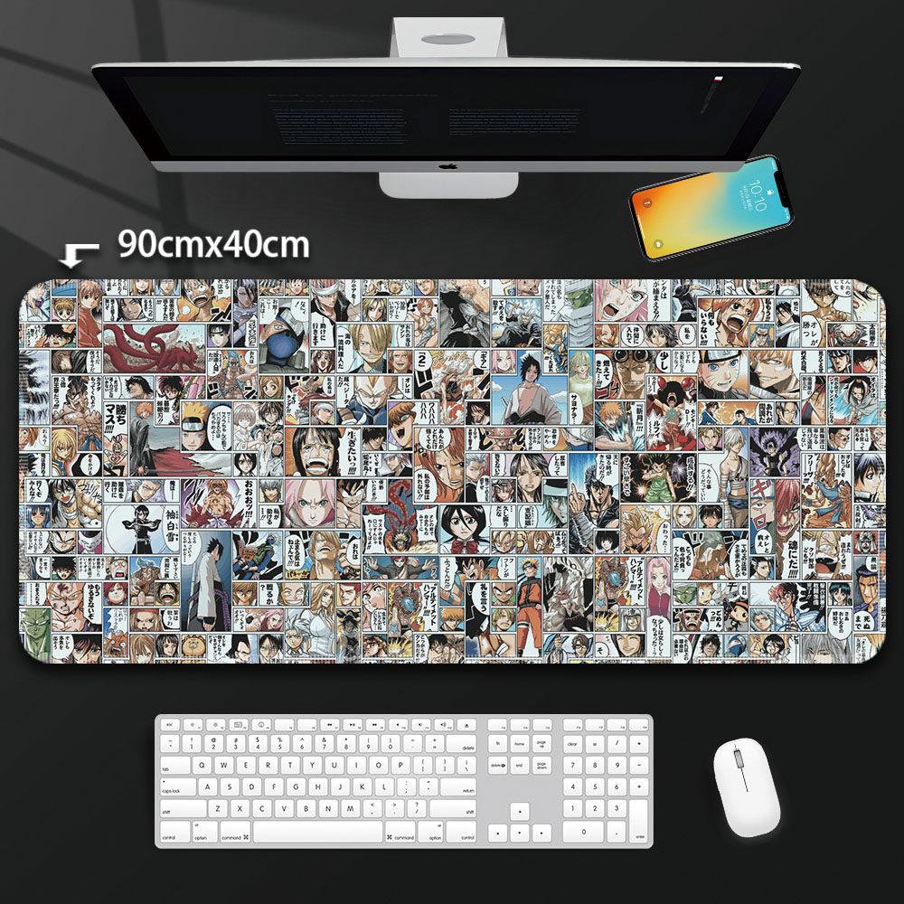Boys ONE PIECE Leather Mouse Pad Oversized Boys Animation E-sports Game Keyboard Pad Luffy Computer Desk Pad Office Mouse Pad