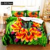 Yellow Flowers Queen Bedding Set Duvet Cover Set Bedding Digital Printing King Size Duvet Cover Set Bedding Set