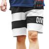 Golf Birder Stretch Above the Belt [DIVINER GOLF] Men's Shorts, Pattern, Sportswear, Material, Knee, Loops, XL, Black/White