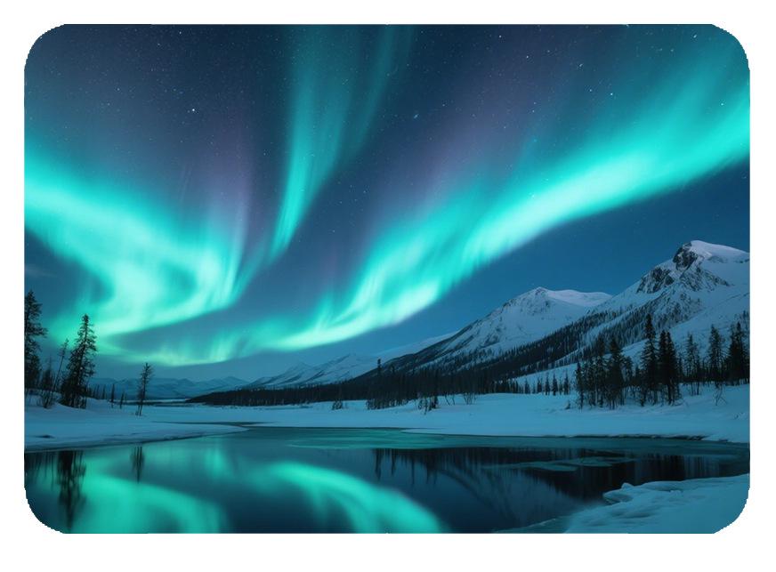 Dreamy Aurora 3D Crystal Glass Magnetic Refrigerator Sticker – Colorful Metal Home Decoration Gift