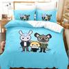 3D Print Anime Aggretsuko Bedding Set Duvet Cover Bed Set Quilt Cover Pillowcase Comforter King Queen Size Boys Adult Bedding