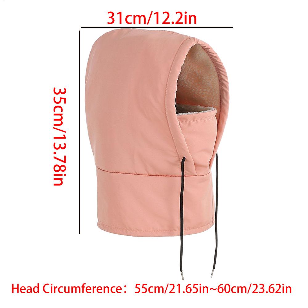 Winter Face Cover Waterproof Neck Warmer Adjustable Warm Head Skiing Hood For Runners Cyclists Women Motorcycle Cycling
