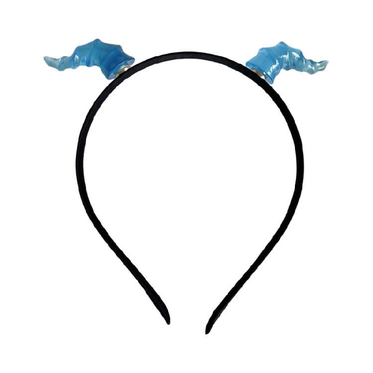 

Children Animal Horns Hairband Cosplay Halloween Party Costume Headbands Stage Shows Fan Convention Headwear синій