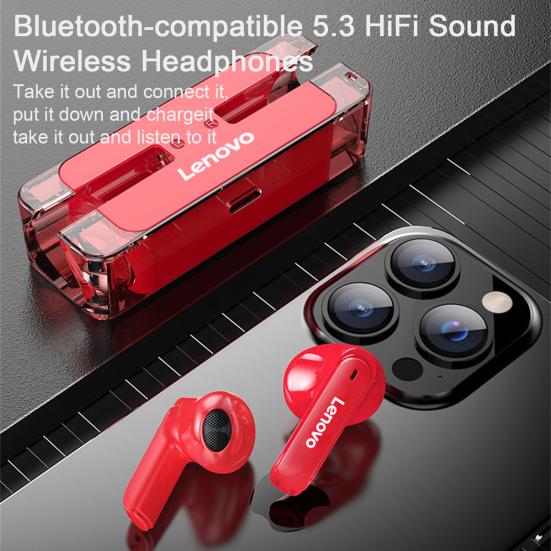 

Портативная беспроводная гарнитура Lenovo с интеллектуальным шумоподавлением, 20 Гц–20 кГц, вызовы