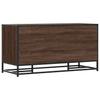 Shoe Bench Brown Oak Effect 100x40x53.5 cm Engineered Wood & Metal