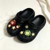 Girls Party Gift CuteMulti Pattern Shoe Charms Mini Apple Star Flower DecorativeClogShoe Buckle Fashion DIY Footwear Accessories