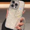 Porous Love Shell Pattern Double Heart Case for iPhone 17 Pro Max/15 Pro/12