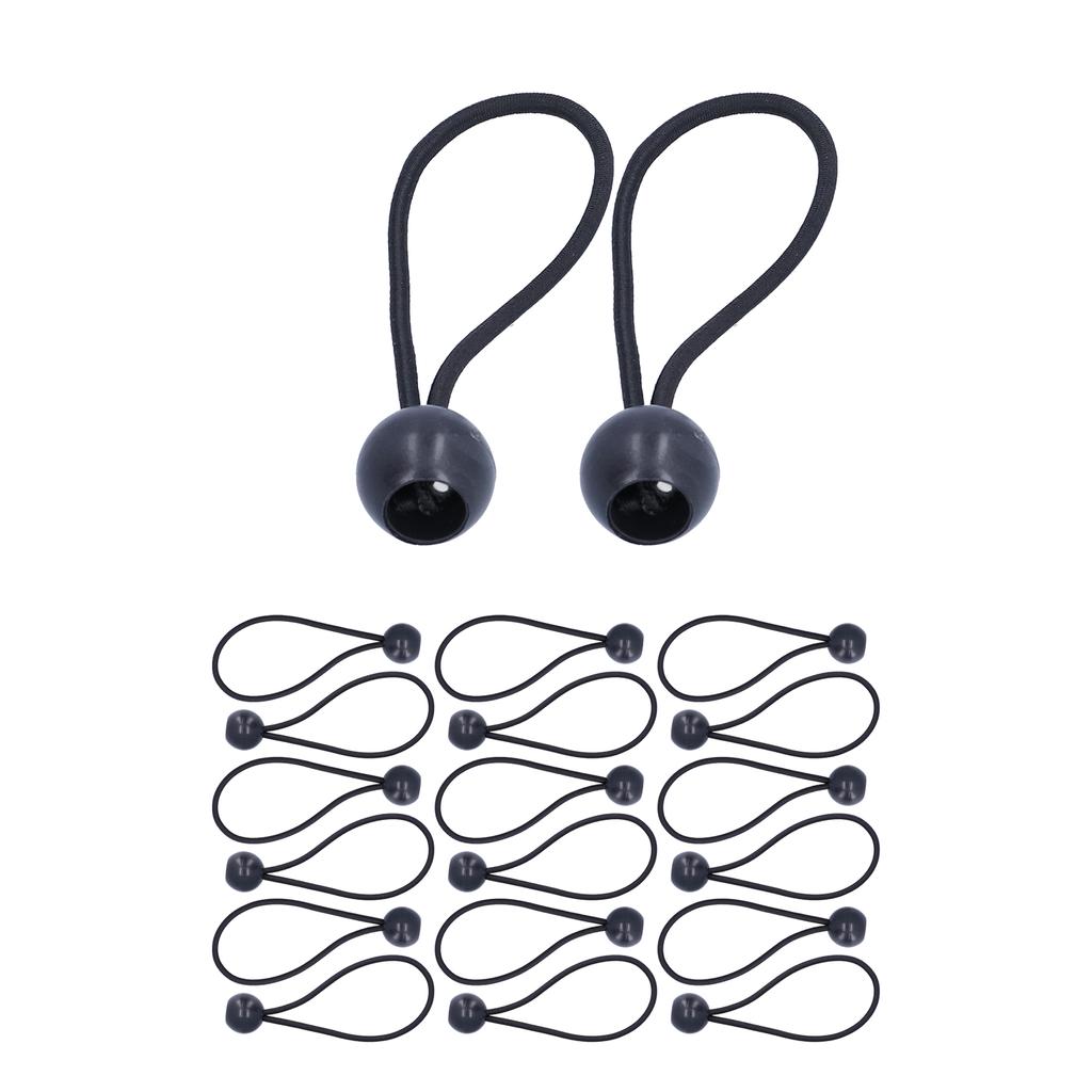 20pcs Elastic Ball Bungee Cords Heavy Duty Stretch Rope with Ball Ties for Canopies Tarps