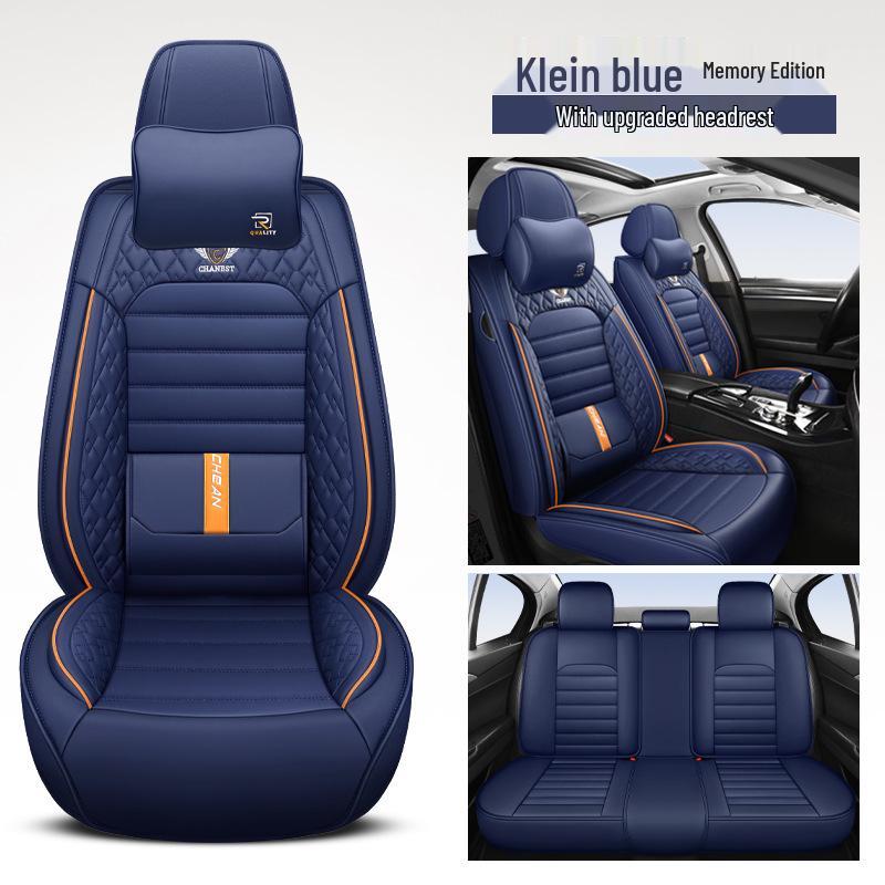 3D Full Surround Leather Car Seat Cushion for Five-Seaters - Universal Fit for All Seasons (Autumn/Winter) - Sedan & Small Car Cover