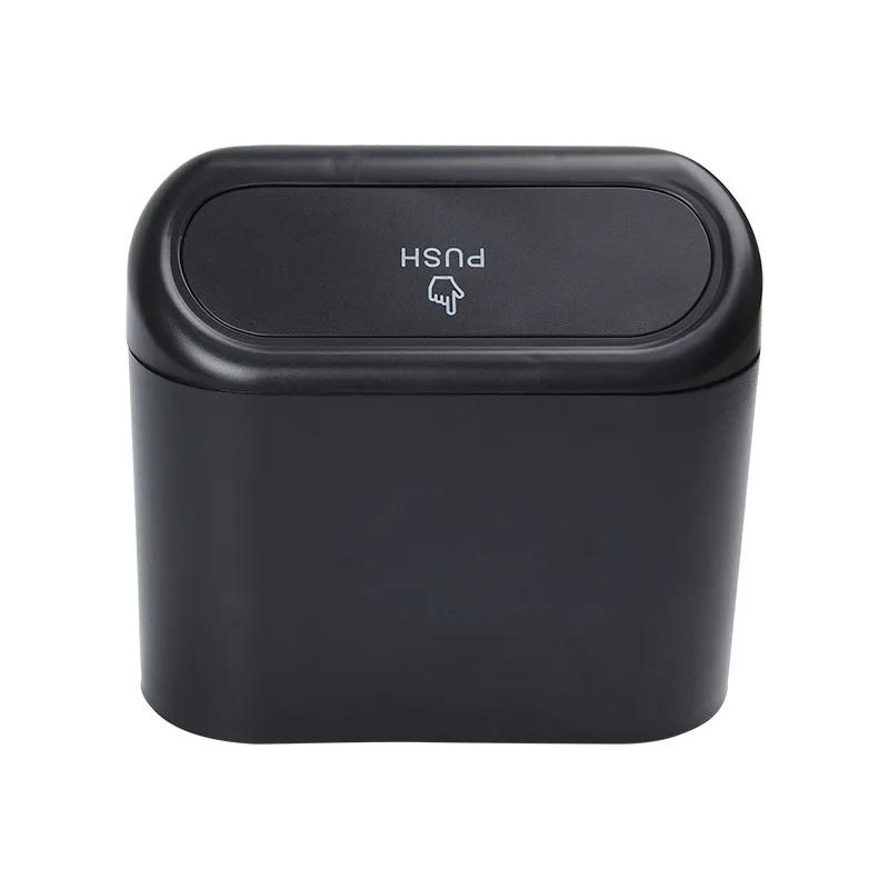 

Square Pressure ABS Waste Box Mini Storage Bin Interior Accessory Compact Organizer for Home And Office 500mL-1L