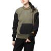 Vans Colorblock Crew Neck Long Sleeve Sweatshirt Women Tops Army-Green VN0A54M9KCZ