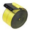 Winch Straps, 4" X 40', 6000 Lbs Load Capacity, 18000 Lbs Break Strength, Truck Straps with Flat Hook, Flatbed Tie Downs Cargo Control for Trailers,