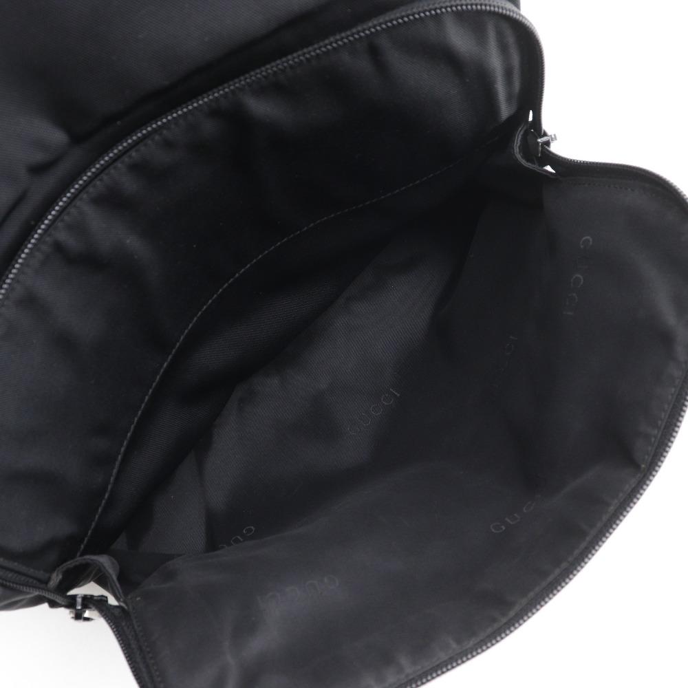 Gucci Rucksack Rucksack Tagesrucksack 019.0302 schwarz Nylon-Canvas Unisex Gebraucht
