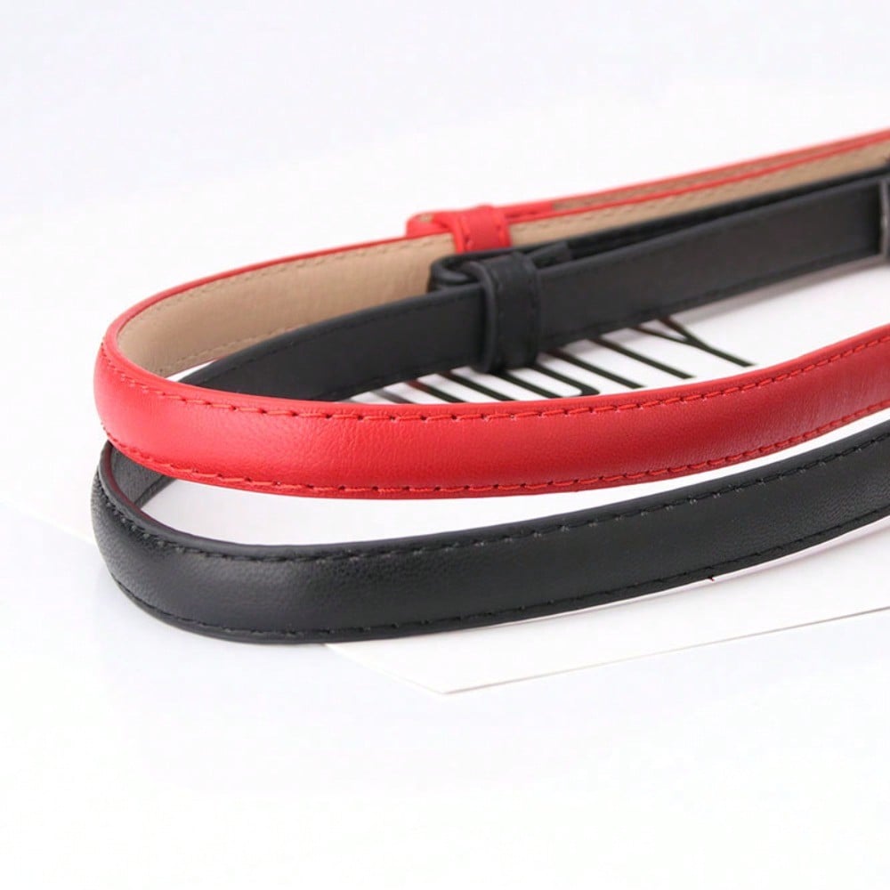 New Women's Button Adjustment Belt Stylish Elegant Dress Suit Decoration Small Belt Belt