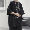 2021 Men's Short-Sleeve Summer Trendy Loose Hong Kong Style T-Shirt