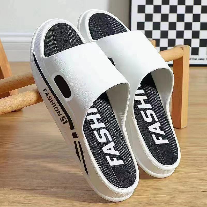 Damen Schwarze Vielseitige Dicksohlige Flache Sommer-Sandalen - Modische, Bequeme und Weichsohlige Slipper