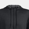 Under Armour Solid Color Comfortable Hooded Versatile Zip-Up Long Sleeve Cardigan Sweatshirt Men Outerwear Black 1387907-001