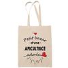 Tote Bag - PLANETEE - Beloved Beekeeper Woman - Cotton - Printed In France - Large Capacity