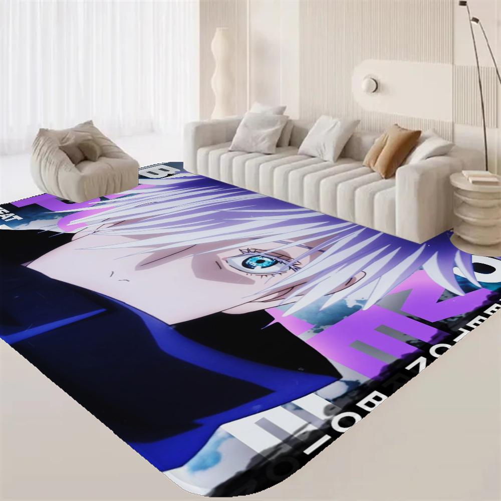 Jujutsu Kaisen Hot Anime Gojo Satoru Raummatten Günstiger Rutschfest Modernes Wohnzimmer Balkon Bedruckter Willkommensteppich