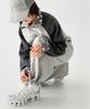 THE GREEN LAB Star Patch Terry Pants [Melange Gray]