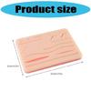 Surgical Suture Training Silicone Skin Pad with 14 Wound Suture Practice Skin Model For Technique Practice