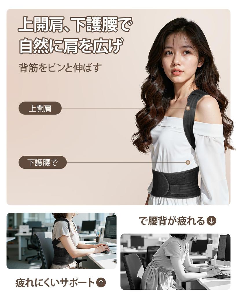 Recommended by Physical Posture Back Improves Rounded Easy to Put On and Take Promotes Good The design provides perfect posture even pressure