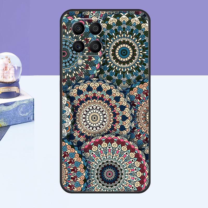 Flowers Mandala Floral Case For Samsung Galaxy M11 M31 M20 M35 M55 M15 M32 M16 M36 M56 M54 M23 M52 M34 M14 M13 M53