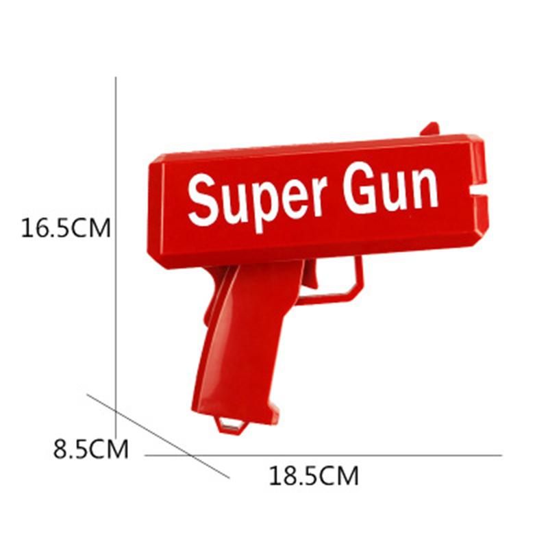 Money Shooter Toy Game Spray Banknote Gun Party Birthday Fun Supplies Toys Have 100 Banknotes Parent-child Children Toy Gun
