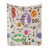 Australian Shepherd Sherpa Fleece Blanket Throw for Home Office Travel Couch Sofa Warm Cozy Lightweight Fleece Bed Blanket Gift