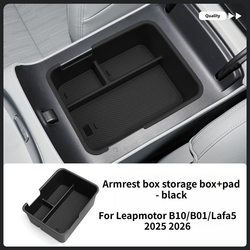 For Leapmotor B10 2025~2026 Silicone Wireless Charging Pad Anti-Slip Mats Auto Interior Anti Dirt Pads Decoration Accessiories
