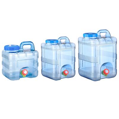 Cubo de agua portátil para exteriores con capacidad de 5/7.5/10/12/15 L, ideal para conducir o como depósito de agua portátil con grifo para acampar.