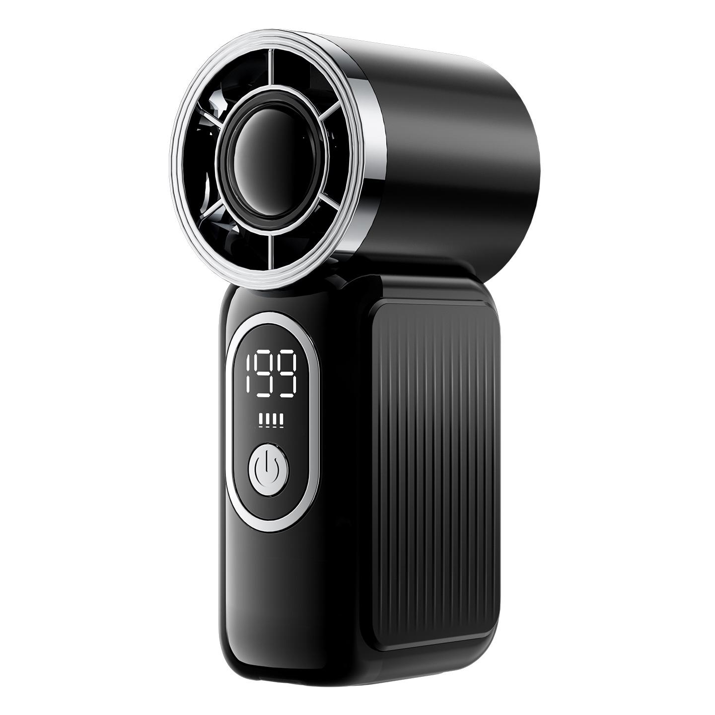 Mini Handheld Fan M06: Portable USB Fan with Digital Display for Southeast Asia - Powerful Cooling Mini Fan